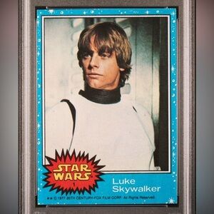 1977 Star Wars #1 Luke Skywalker Rookie Card NICELY CENTRED